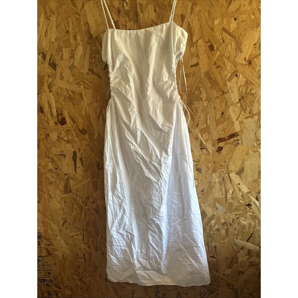 NWT Zara Cutout Gabardine Midi Dress SIZE Small